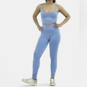 No Boundaries Active Corset Seamless Sports Bra and Leggings 2-Piece Set XL NWT